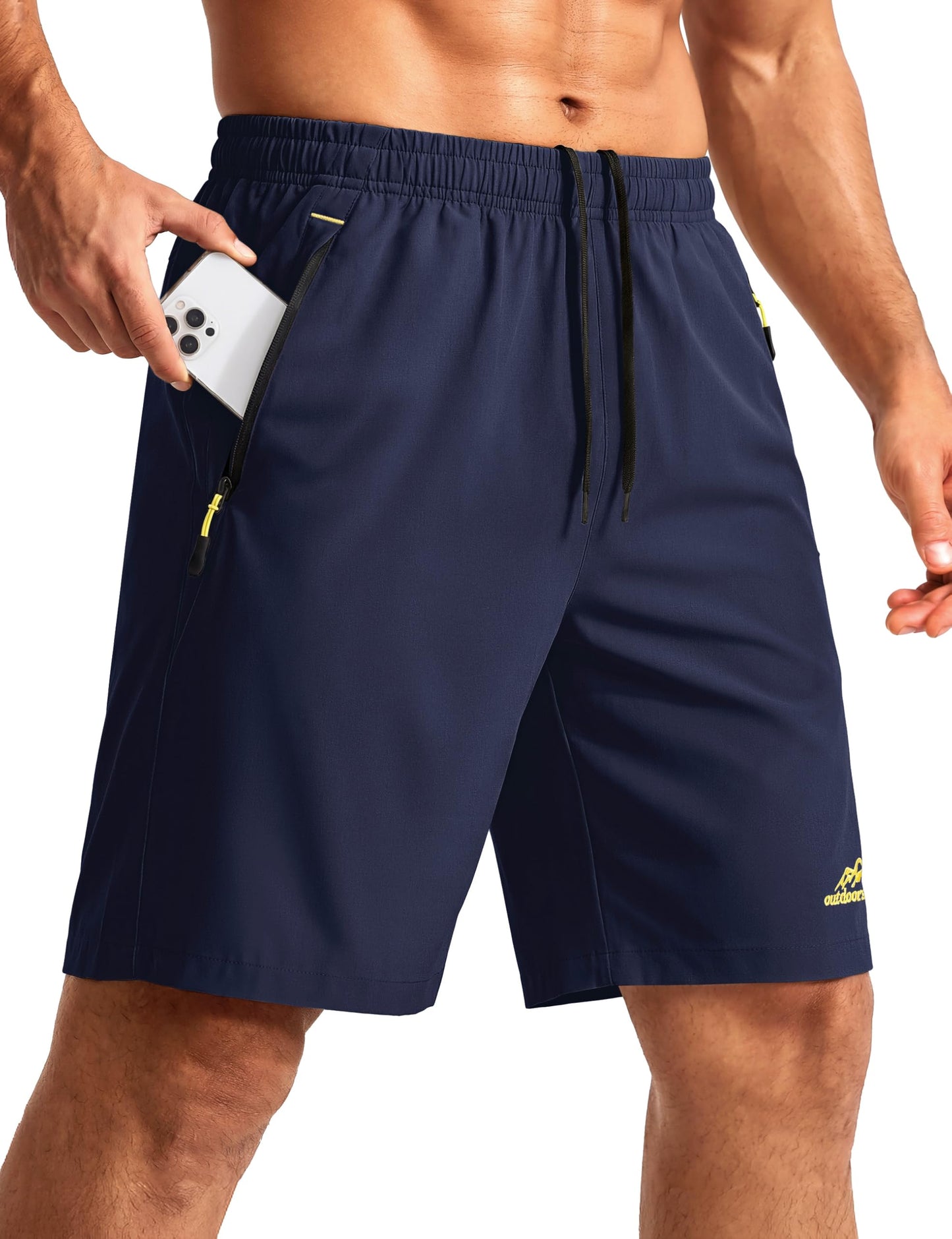 TACVASEN Men 9" Running Shorts Quick Dry Lightweight Athletic Workout Gym
