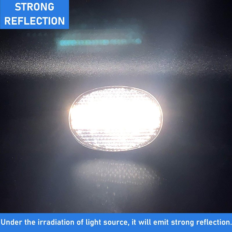 MGMSINYO Rear Fender Reflector Bicycle Accessory Bike Part Oval Mugguard Safety Warning Night Riding One Screw White 1pcs