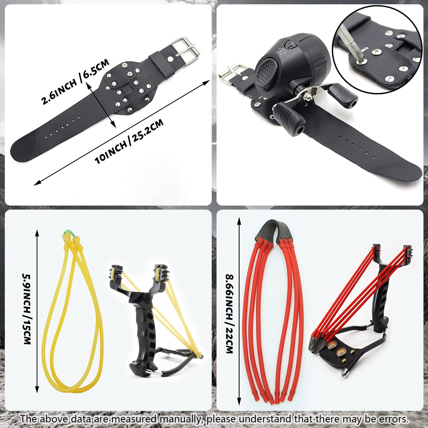 Fishing Slingshot with Reel and Fish Darts Wrist Slingshot for Fishing