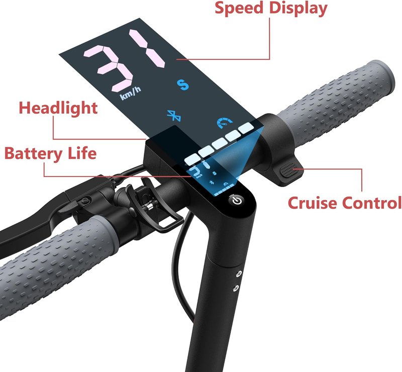 MAXSHOT Electric Scooter for Adults - 350W Motor, 21-28 Miles Range | 8.5/10/14" Tires, Dual Suspension
