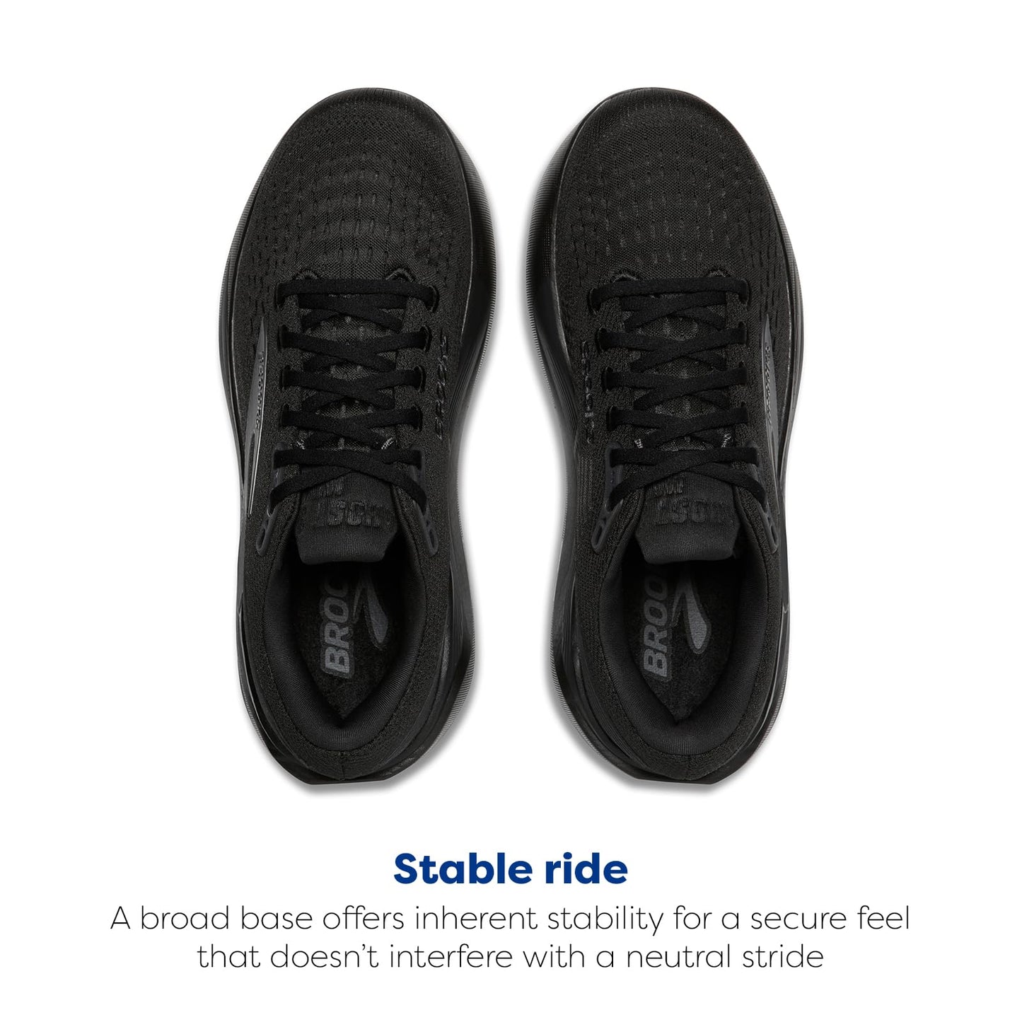 Brooks Women’s Ghost Max 3 Neutral Running & Walking Shoe - Black/Black/Ebony - 5 Medium