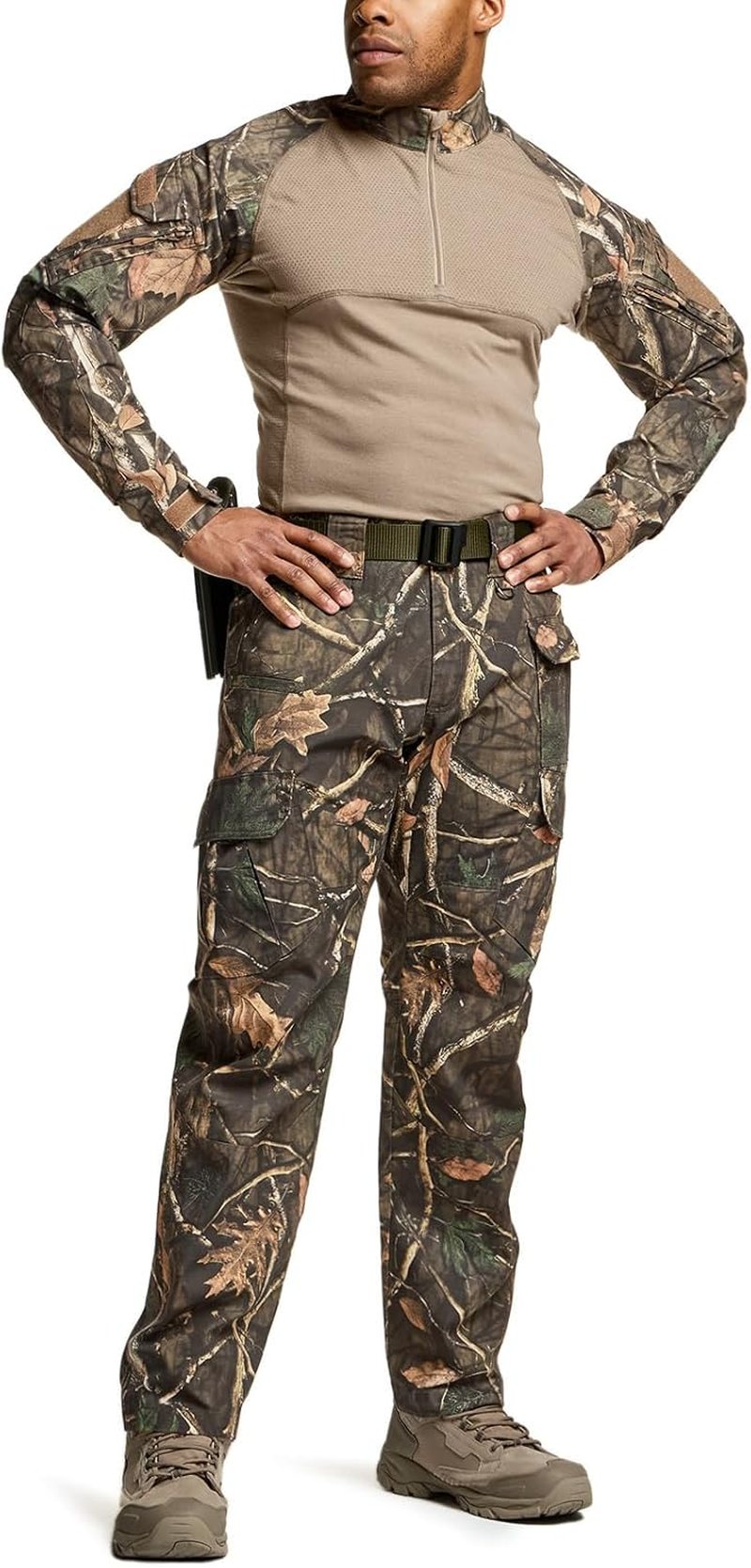Men's Tactical Pants - Water Resistant Ripstop Cargo Design | Lightweight EDC Work & Hiking Gear