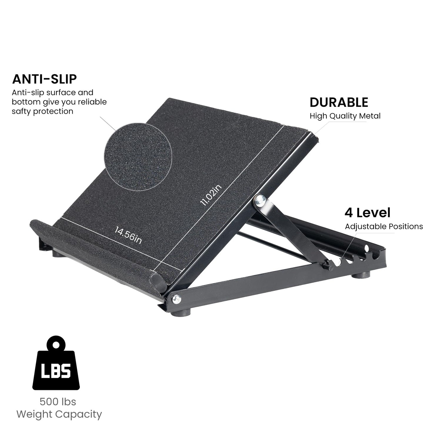 HoEase Steel Slant Board for Calf Stretching, Achilles Heel Stretcher Slant Board for Squats, Adjustable Ankle Stretcher, Incline Board for Calf Ankle and Foot Stretching, Calf Muscle Stretch Wedge.