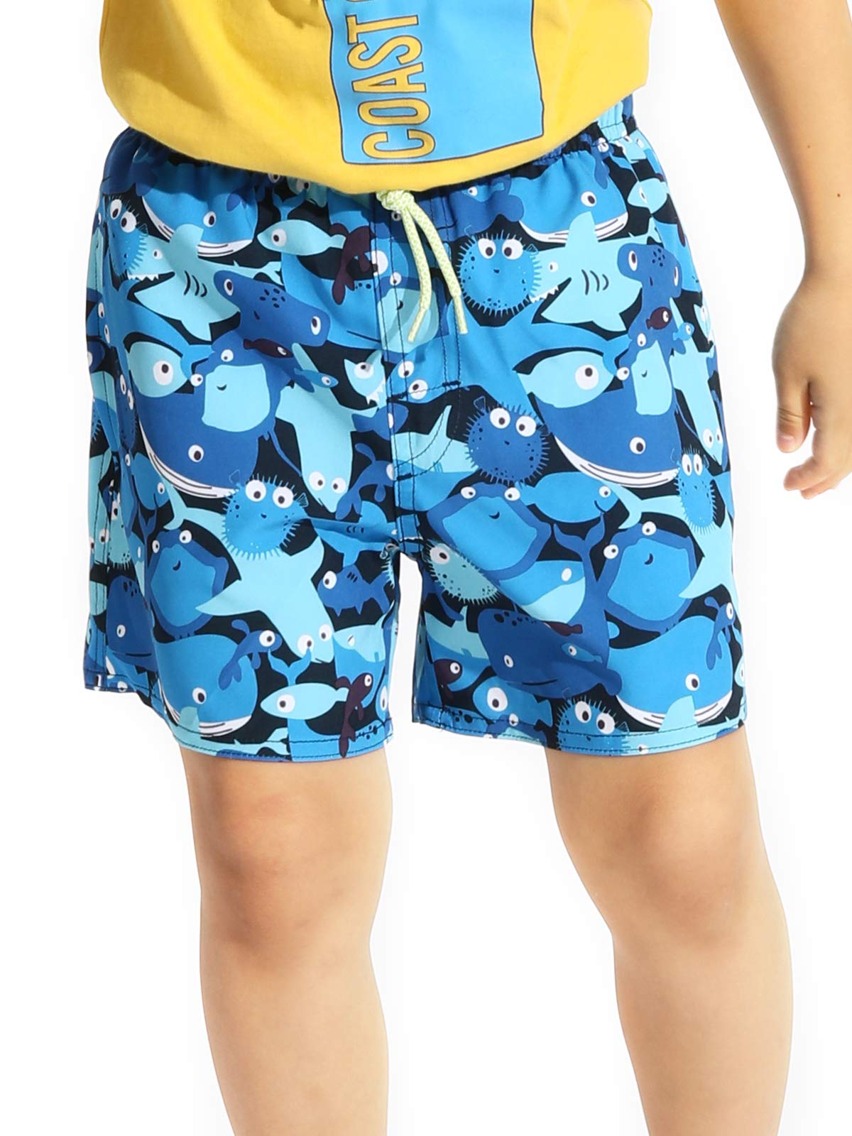 Actleis Boys Swim Trunks Girls Swim Shorts Little Boys Bathing Suit Swimsuit Toddler Boy Swimwear us-al20001 150 Marine Animals