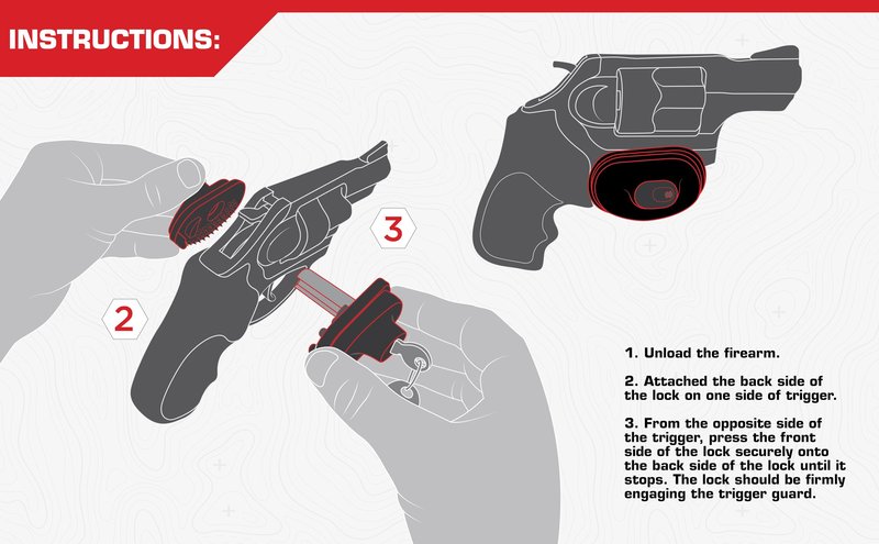 Allen Company Trigger Gun Lock w/ 2 Keys