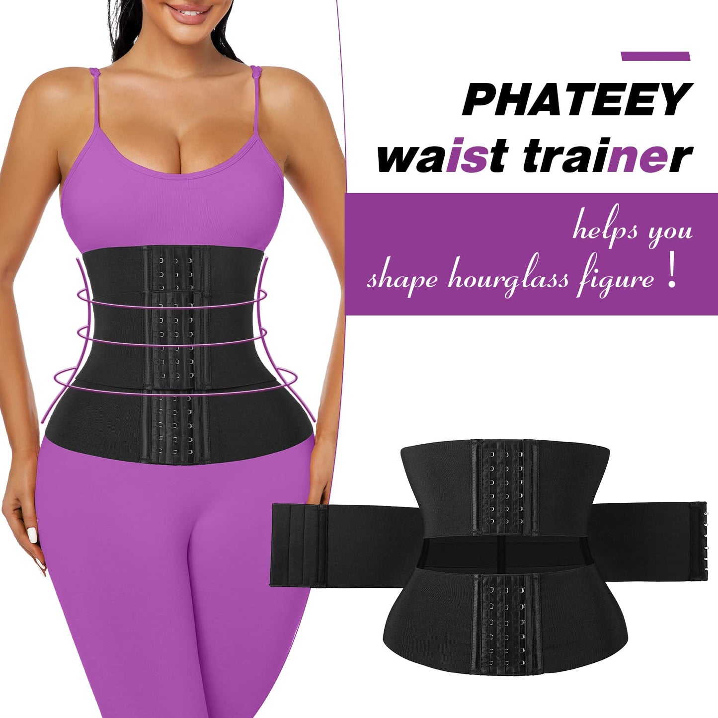 Phateey Waist Trainer for Women Tummy Control Body Shaper