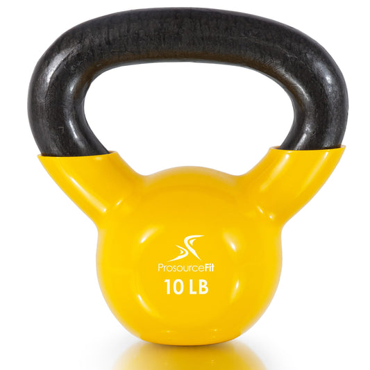 ProsourceFit Vinyl Coated Cast Iron Kettlebells for Full Body Fitness Workouts