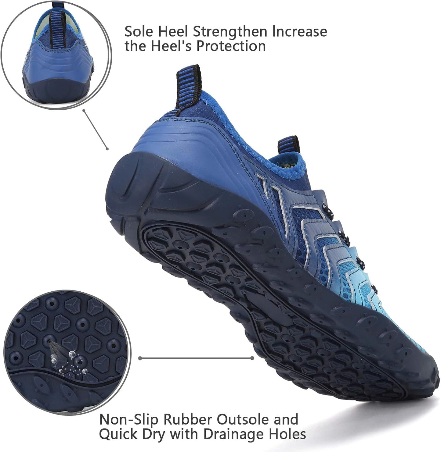 Water Shoes for Men & Women - Quick-Dry Barefoot Aqua Socks for Beach, Surf & Yoga | Lightweight & Comfortable