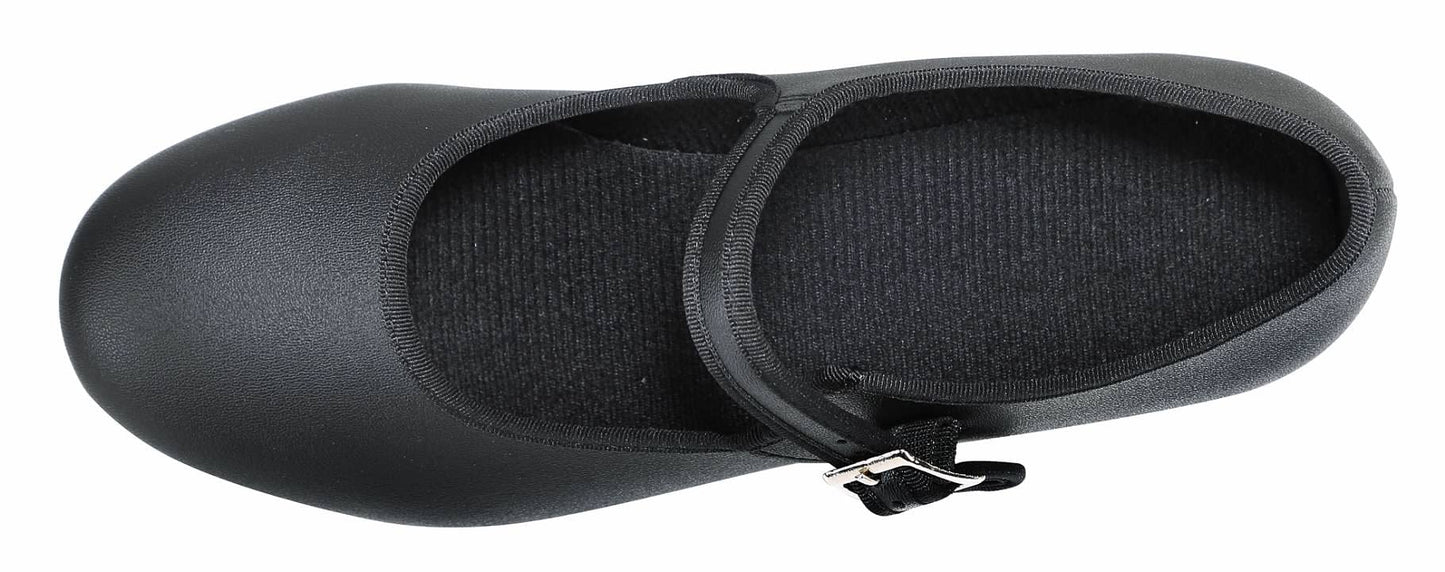 Linodes Unisex PU Leather Easy Strap Tap Shoe Dance Shoes for Women and Men's Dance Shoes-608-1-Black-4M