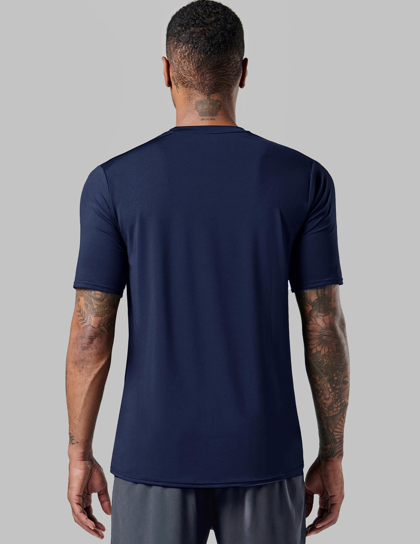 5 Pack Men’s Active Quick Dry Crew Neck T Shirts | Athletic Running Gym Workout Short Sleeve Tee Tops Bulk (Set 17, 5X-Large)
