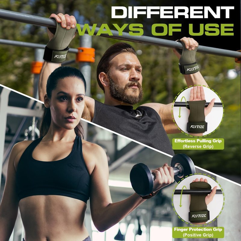 Weight Lifting Wrist Wraps - Adjustable Neoprene Padded Straps for Powerlifting, Deadlifts & Pull-Ups | Unisex Gym Training Gear