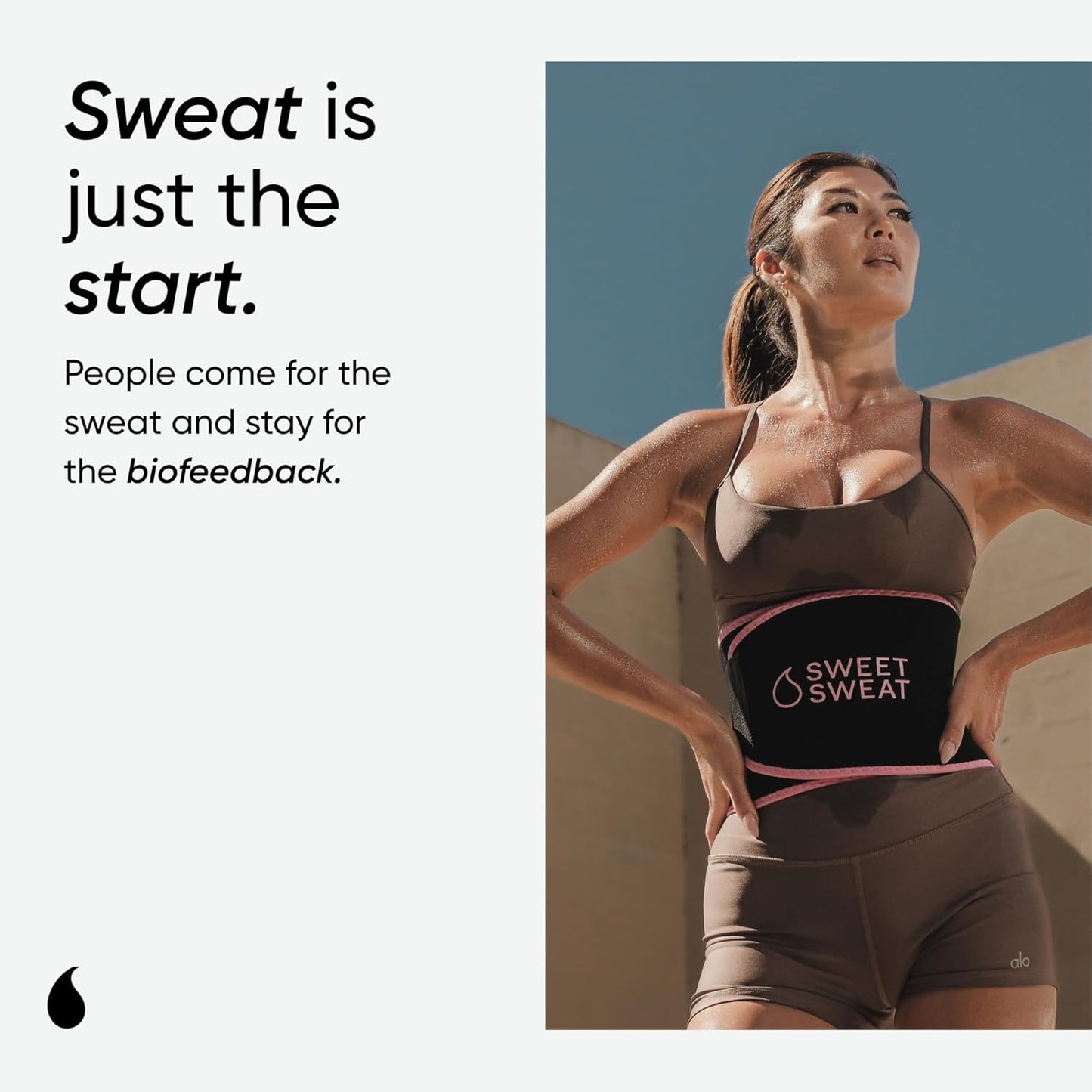 Sweet Sweat Waist Trimmer Pack - Black/Pink Medium Trimmer & Citrus Mint Workout Enhancer Gel