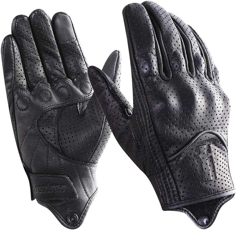 Leather Motorcycle Gloves for Men - Touchscreen GM028 | Durable & Stylish Riding Gear
