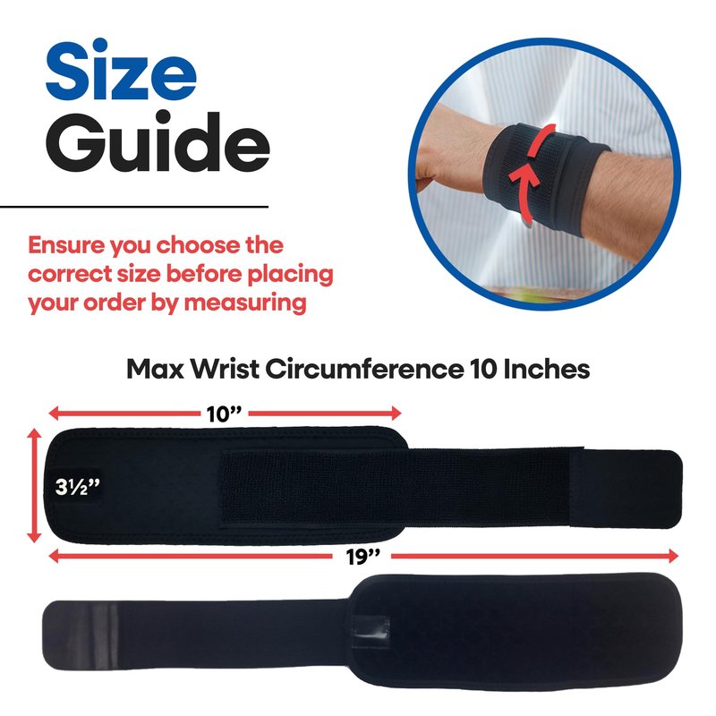 2-Pack Wrist Wraps for Wrist Tendonitis | Wrists Brace Carpal Tunnel Pain Relief | Ganglion Cyst Support or Carpal Tunnel Splint | Compression Straps for Weightlifting Women Men Left & Right Hand