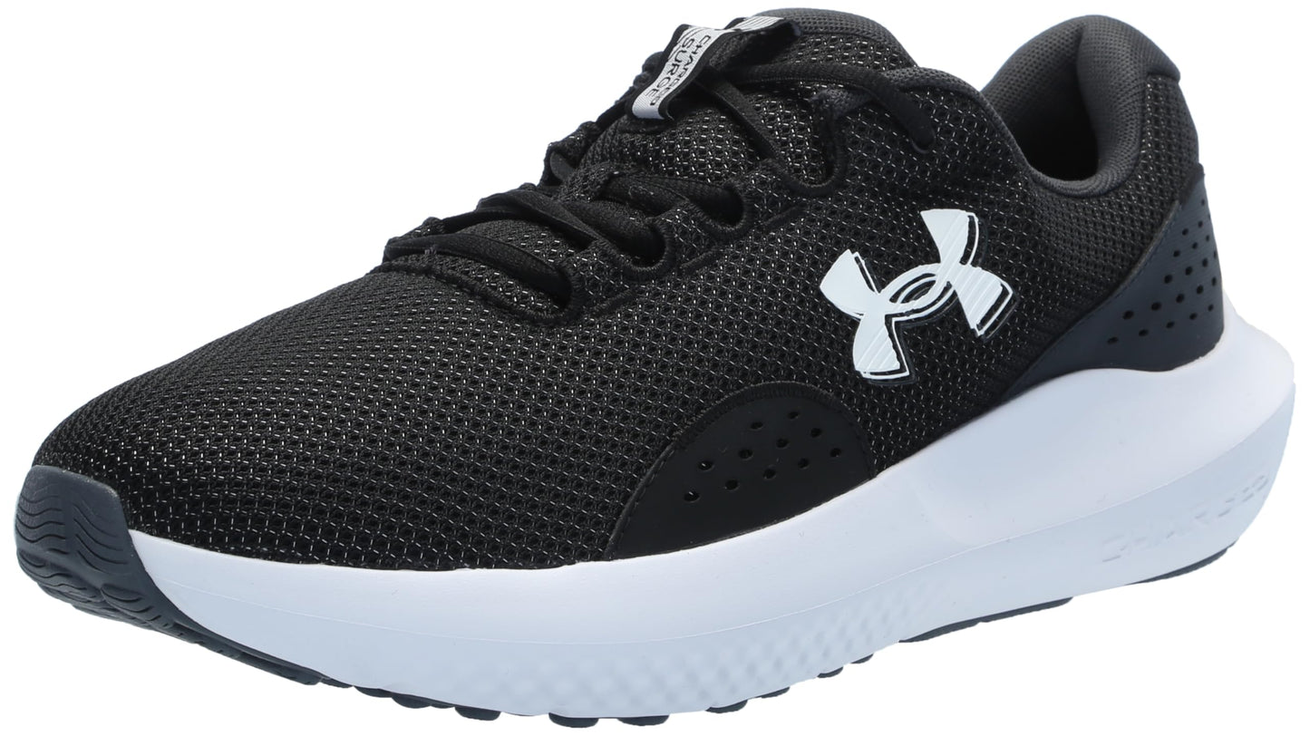 Under Armour Men's Surge 4, (002) Black/Anthracite/White, 15, US