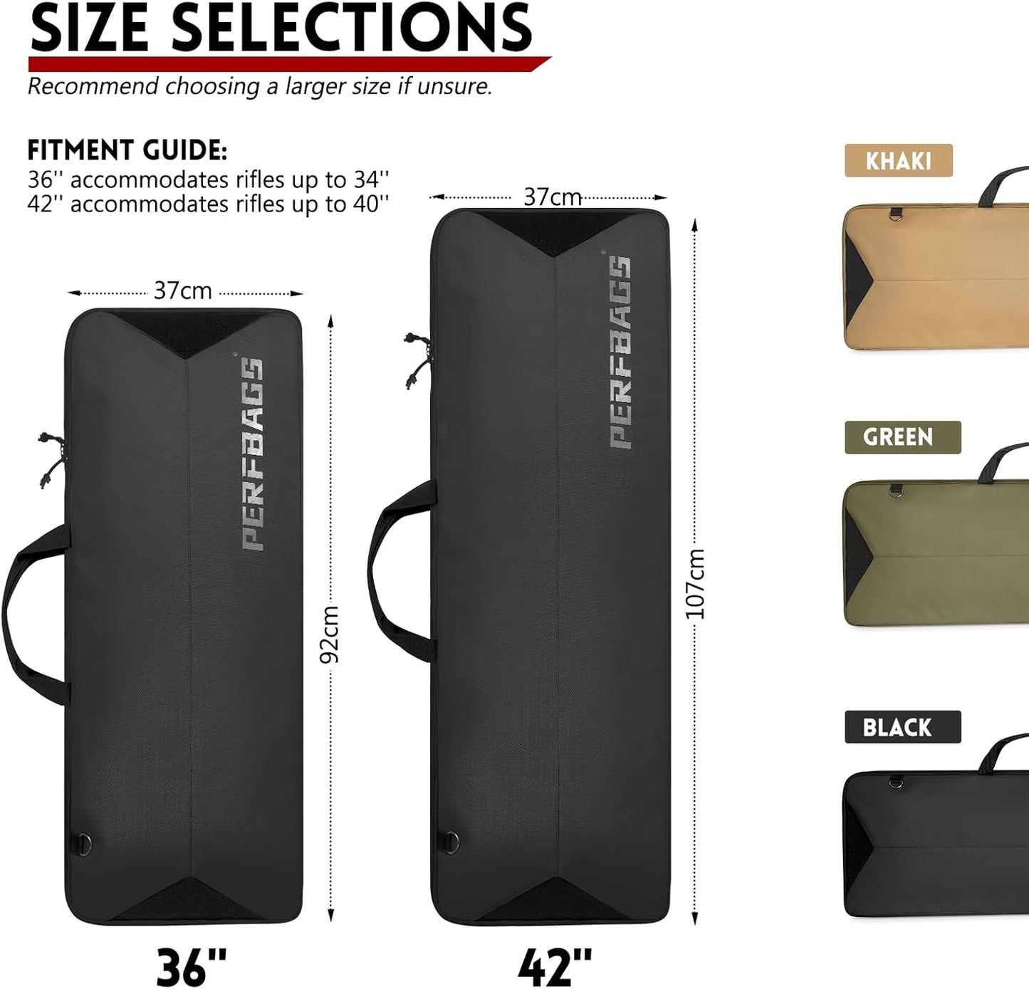 Tactical Padded Soft Rifle Case - MOLLE System, Fits Scoped Rifles | Adjustable Sling & Dual Zipper