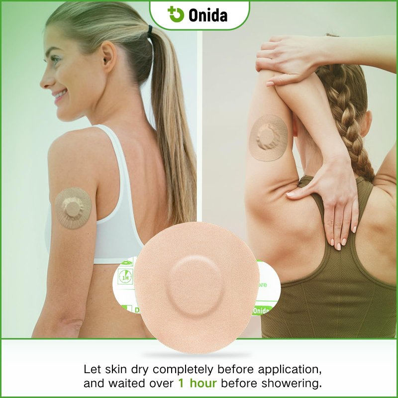 Onida Dexcom G7 Adhesive Patches 20PCS,Waterproof Over Patches for G7 & Stelo Flexible CGM Tape,Pre-Cut Adhesive Medical Tape, Continuous Glucose Monitor Sensor Cover