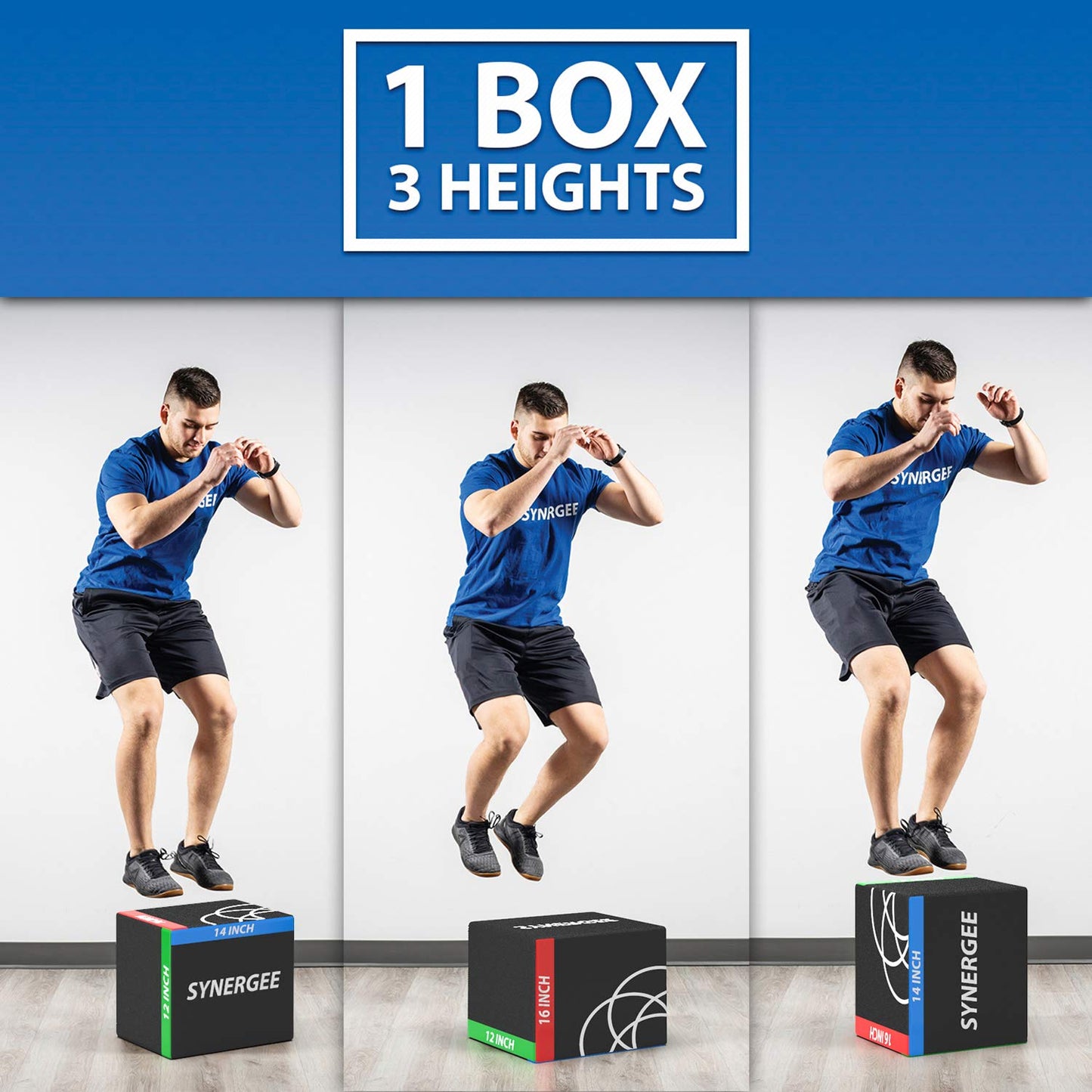 Synergee 3 in 1 Soft Plyo Box – Size 16/14/12