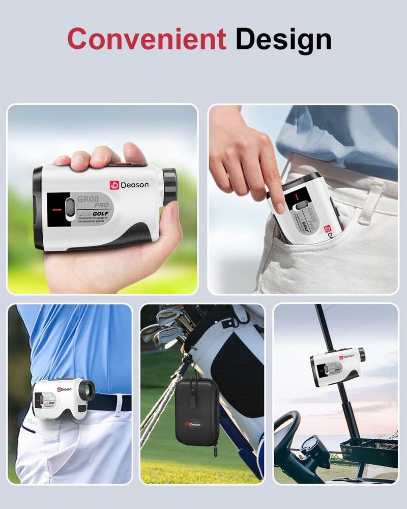 Golf Rangefinder with Slope,1300 Yards Laser Rangefinder,7X Magnification, Rechargeable Range Finders Golfing with Flag Lock Vibration,Speed Mode for Hunting Shooting as Thanksgiving Day Gift (White)