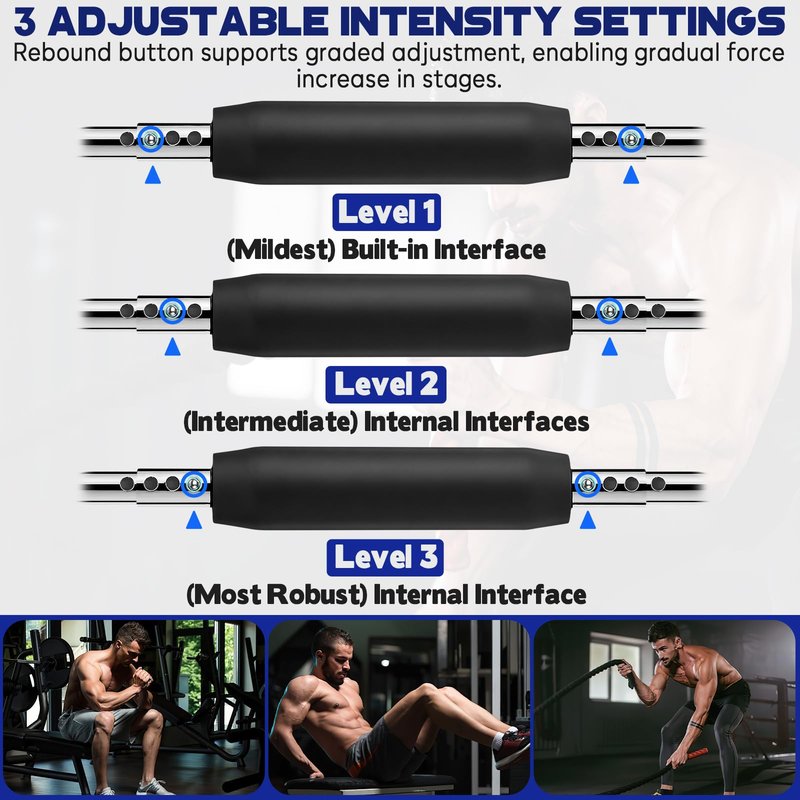 U-Shaped Chest Workout Equipment Spring Resistance Accessories, 30-66lb, 110-140lb Two Sets, Twister arm Trainer Accessories, Home Gym Accessories from Beginners to Muscle Building Strength Training
