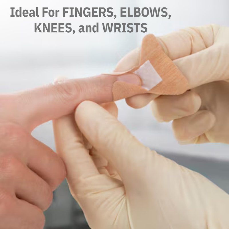 BSN Medical Leukoplast Adhesive Bandages, Fingertip, 1-1/2" x 2-1/2", 100 Pack
