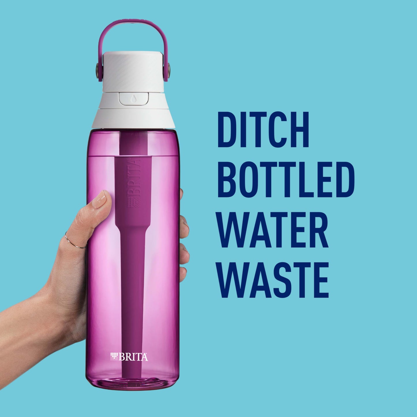 Brita 36390 Premium Water Filter Bottles, 26oz, Orchid (-)