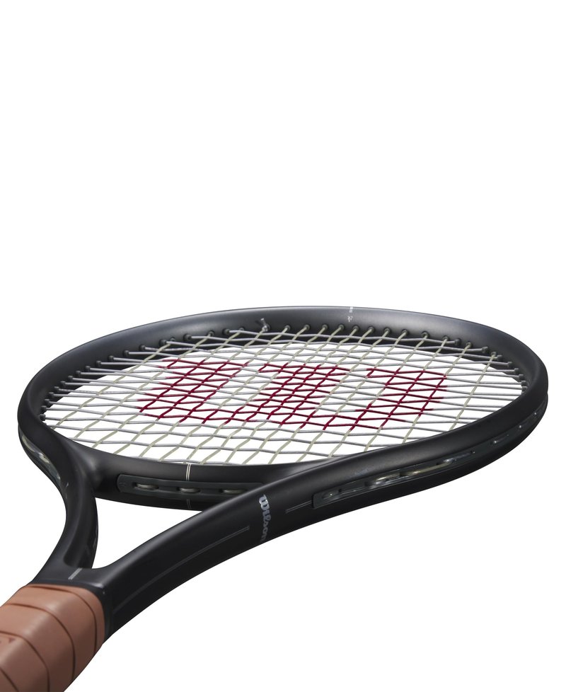 Wilson RF 01 Strung Performance Tennis Racket - Grip Size 2-4 1/4", Strung with Sensation 16 Natural at Mid Range Tension