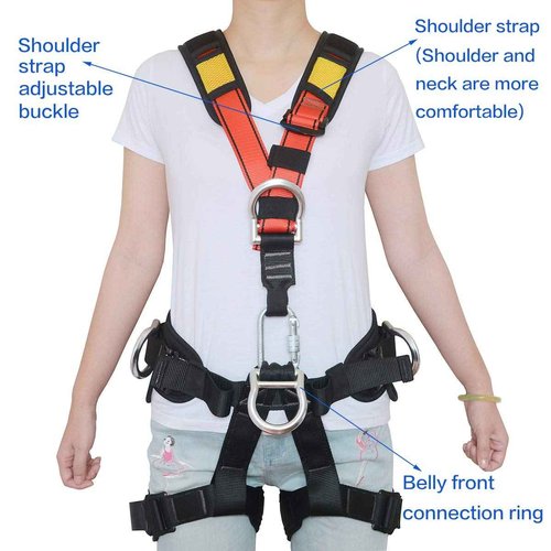 HeeJo Climbing, Safety Safe Seat Belt for Outdoor Tree Climbing, Outward Band Expanding Training Large Size,Climbing Gear