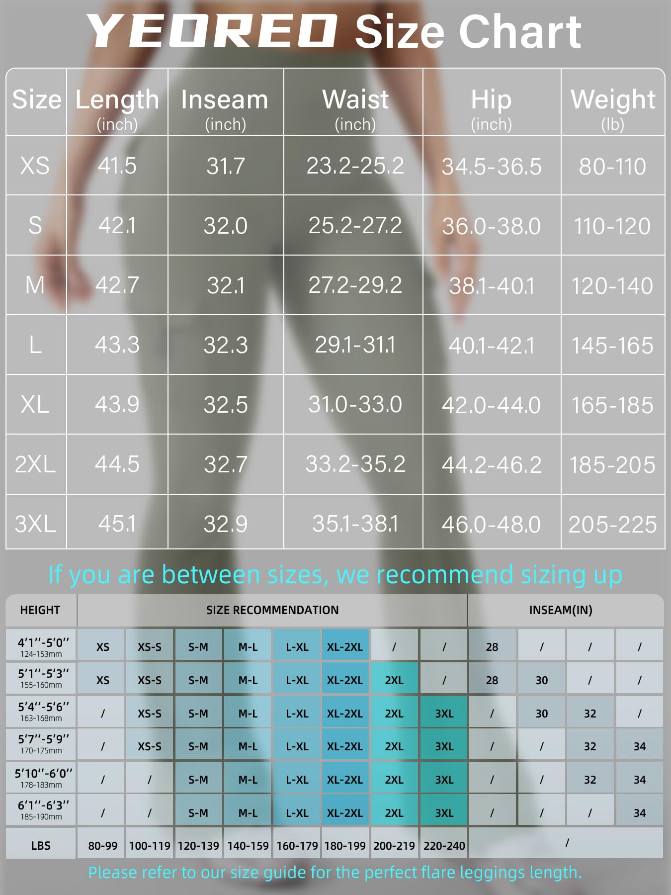 YEOREO CoreFlex Women Workout Flare Leggings with Pockets Hidden Scrunch High Waisted Cargo Gym Yoga Leggings Light Army Green M