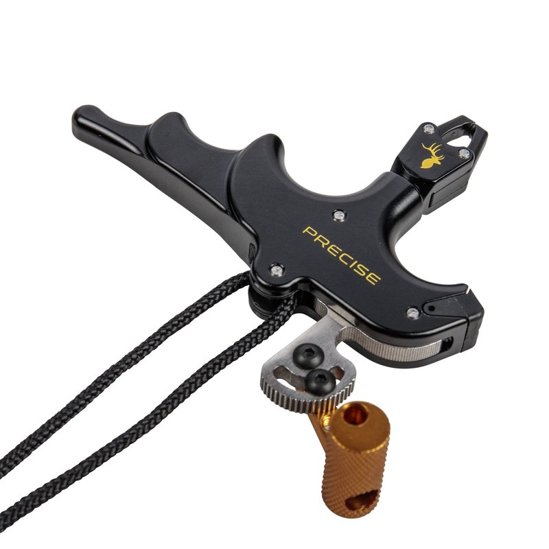 Trophy Ridge Precise Bow Release, 4-Finger T Handle Release, Includes Sling Wrist Strap, Torque Free Caliper-Style Head Rotates a Full 360-degrees, Multi-Position Thumb Trigger