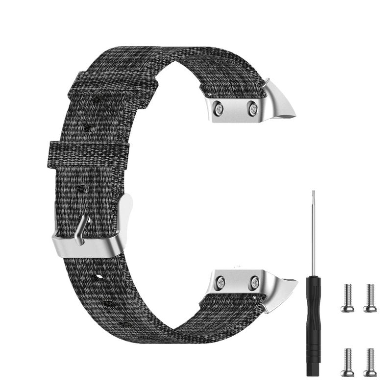 Huwokxix Replacement Band for Garmin Forerunner 30/35/35J/ForeAthlete 35J,Nylon Fabric Watchband