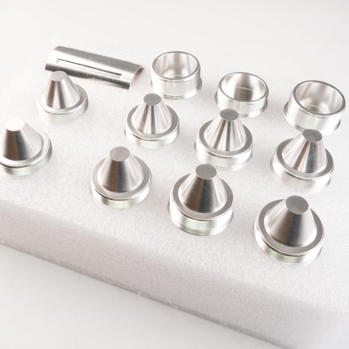 1.375''X24 Cone Shaped Parts Stainless Steel Aluminium Replacemet Sealed End (Silvery, 1.375''X24)