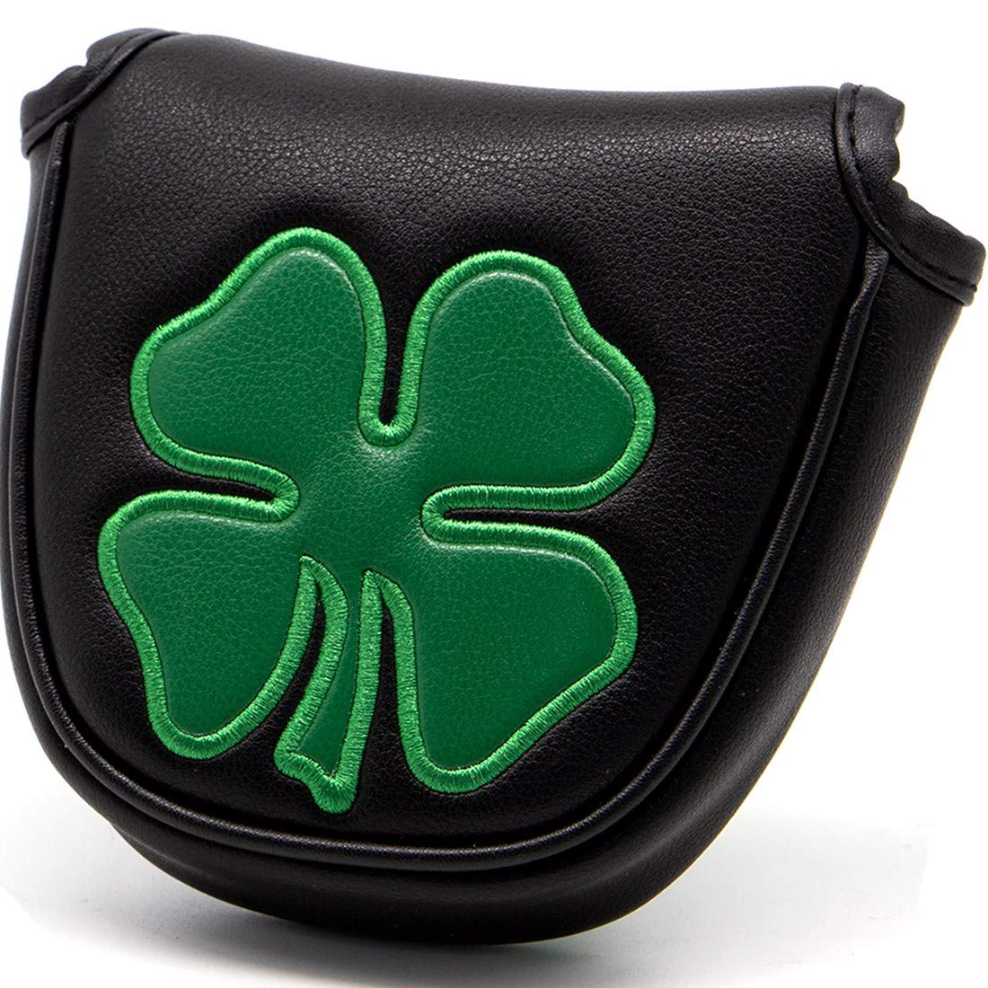 Barudan Golf 4 Leaf Clover Golf Mallet Putter Cover Headcover Club Protector Magnetic Clover for Odyssey 2ball,Red Oworks,Stroke Lab,Scotty Cameron,Taylormade Putters