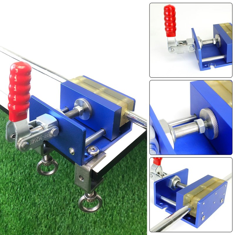 Crestgolf Drill-Free Golf Shaft Clamp, Club Holder Vise, Grip Removal Tool, Grip Replacement Kit