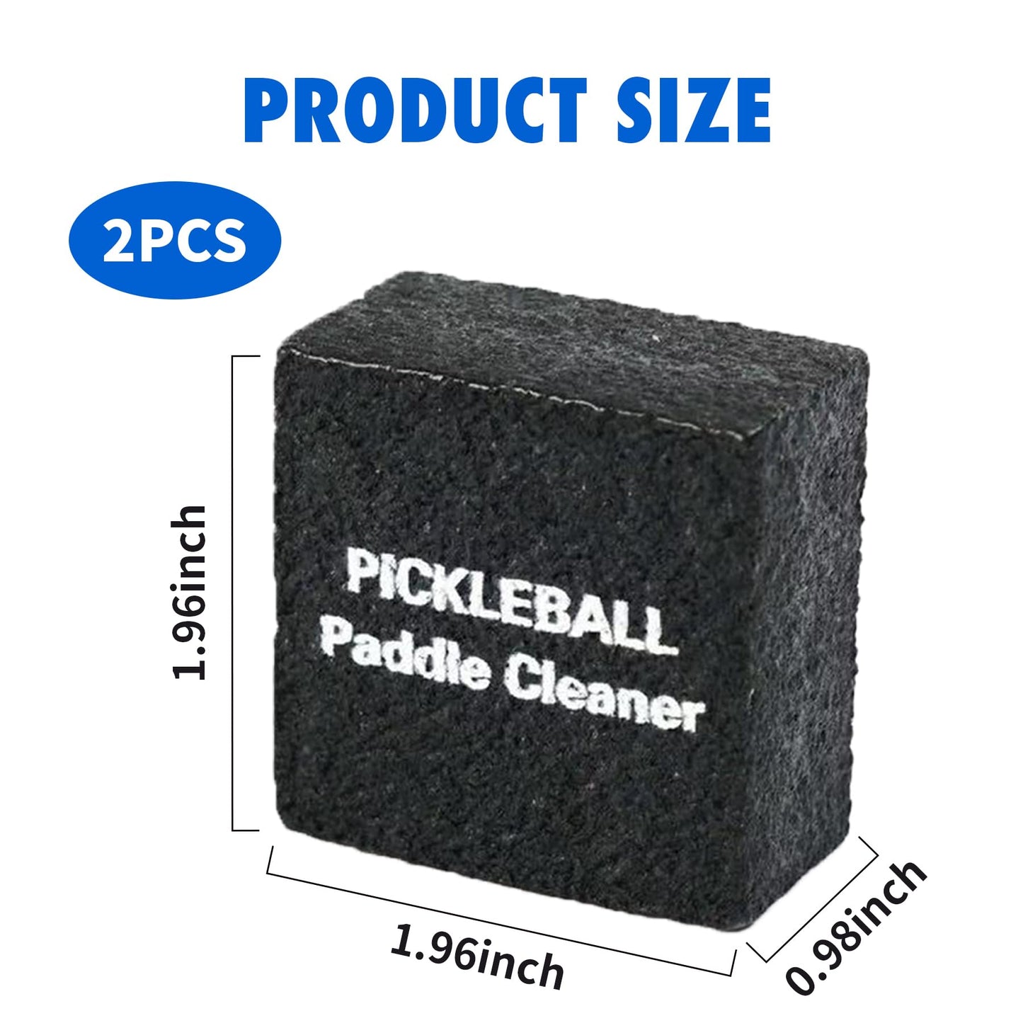 CIATLLLAIT 2 Pack Pickleball Paddle Eraser Cleaner for Carbon Fiber - Removes Ball Marks, Includes Storage Bag Brush Cloth