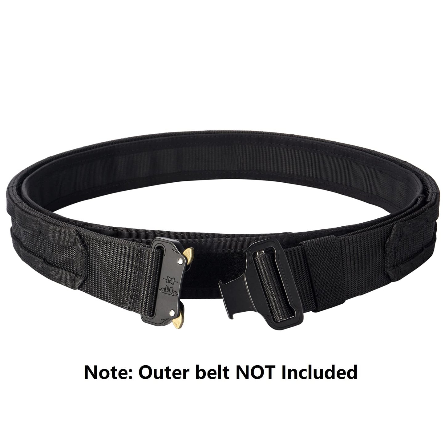 Vianyer 1.5" Inner Belt Loop Liner Belt for Tactical/Duty Outer Belt No Scratch No Metal Buckleless Mechanics Belt M