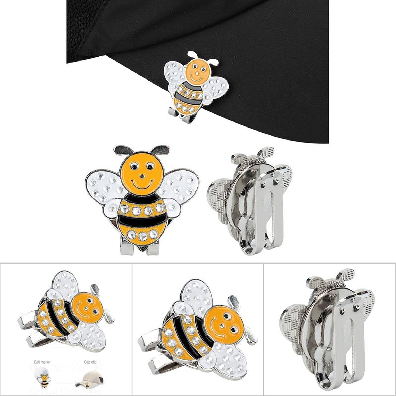 Okuyonic Golf Ball Mark, Decoration Magnetic Golf Marker for Outdoor(Orange bee)