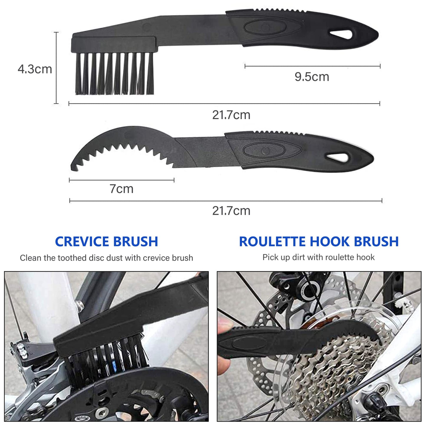 YIMAX Bike Chain Cleaner Set, Bike Cleaners Bicycle Cleaning Kit 100ML Chain Lube and 300ML Cleaning Spray, Bike Cleaner Kit with Brushes Cycling Maintenance, Suitable for All Types of Bike