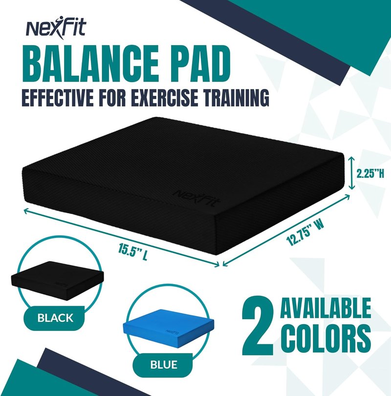 High-Density Balance Pad - Durable TPE Foam for Core Strength & Stability | Non-Slip, Lightweight for Home & Gym Workouts