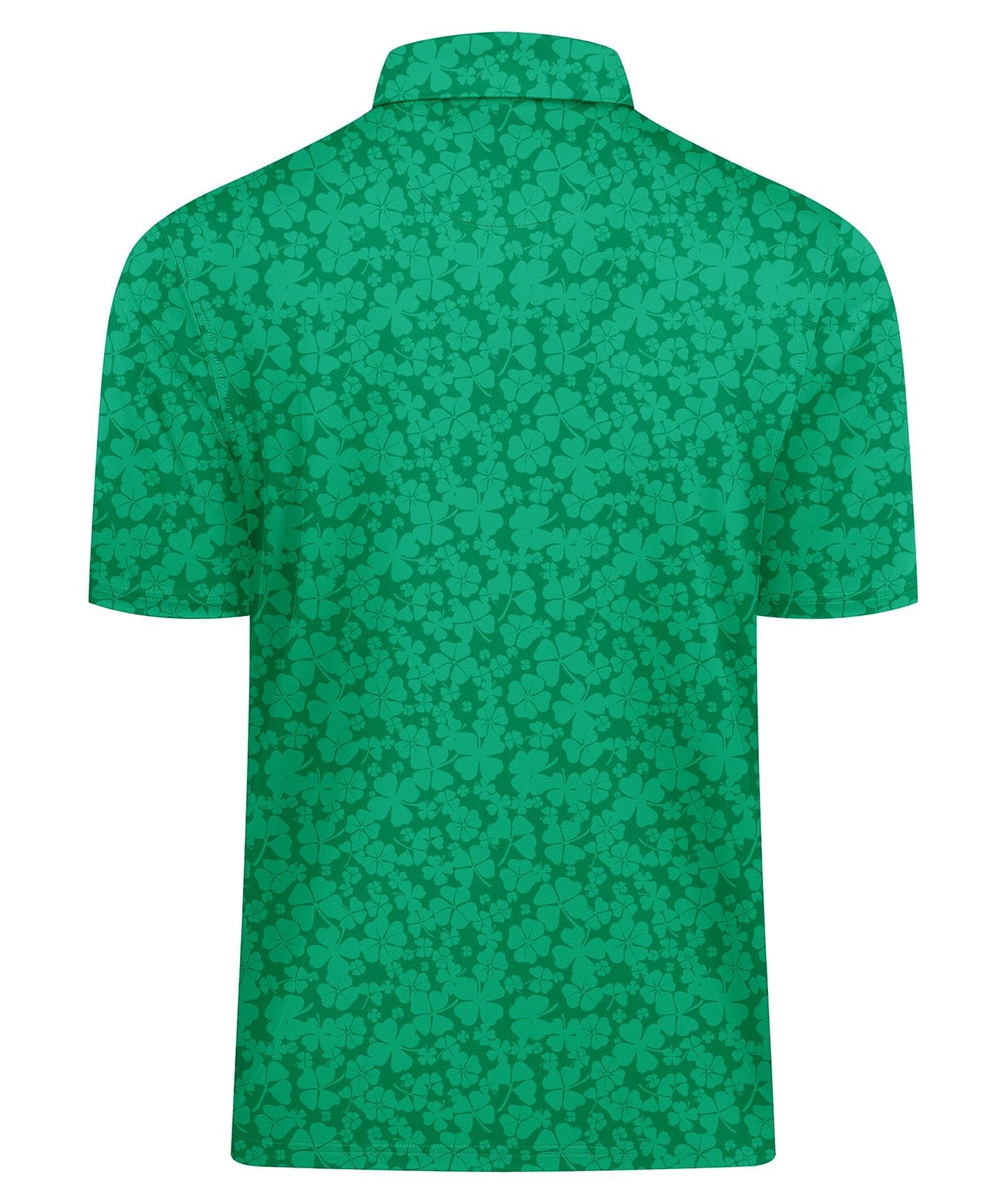 SWISSWELL St Patricks Day Shirt Men Green Patterns Polo Shirts for Men Short Sleeve Performance Rugby T Shirts Spring XL