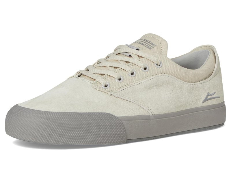 Lakai Wilkins Men's Skateboarding Shoes, White Canvas, 8.5