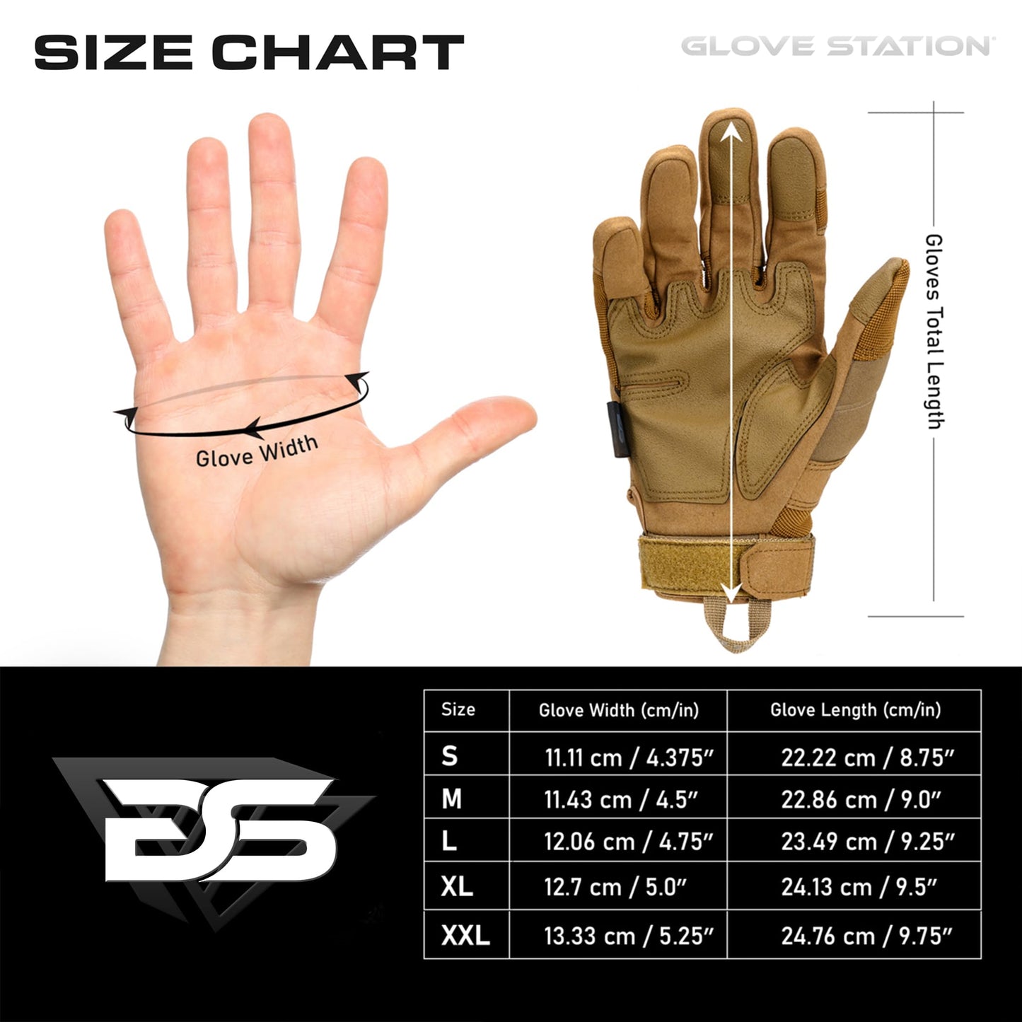 Glove Station Gloves for Men – Touchscreen Utility Gear with Hard Knuckle Protection Used in Motorcycle, Airsoft, & Outdoor Work Tan - Hard Knuckle Small