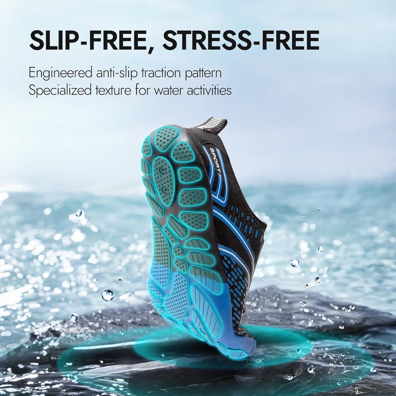 Hiking Barefoot Water Shoes - Quick Dry Aqua Shoes for Men & Women | Ideal for Beach, Pool, Kayaking & Outdoor Sports