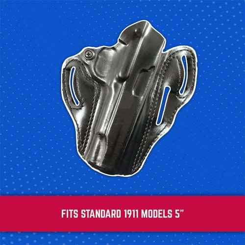 DRD DeSantis RH Blk Speed Scabbard Holster-Colt Gov. model 1911, Black