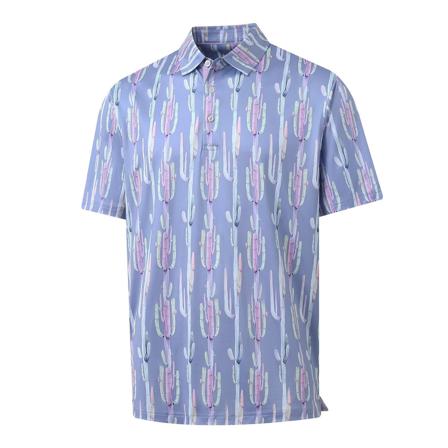 M MAELREG Polo Shirts for Men Quick Dry Fit Short Sleeve Performance Moisture Wicking Print Men’s Golf Shirts