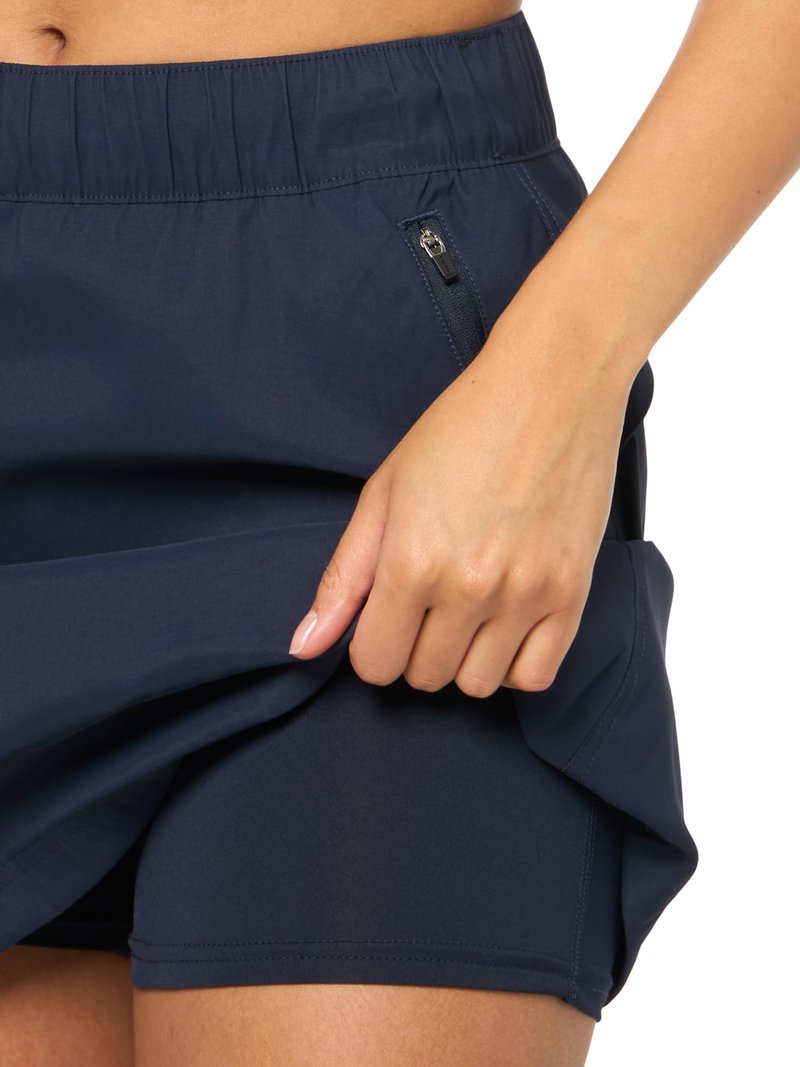 Eddie Bauer Women's Stretch Waist Active Performance Rainier Pull On Skort, Atlantic, 10