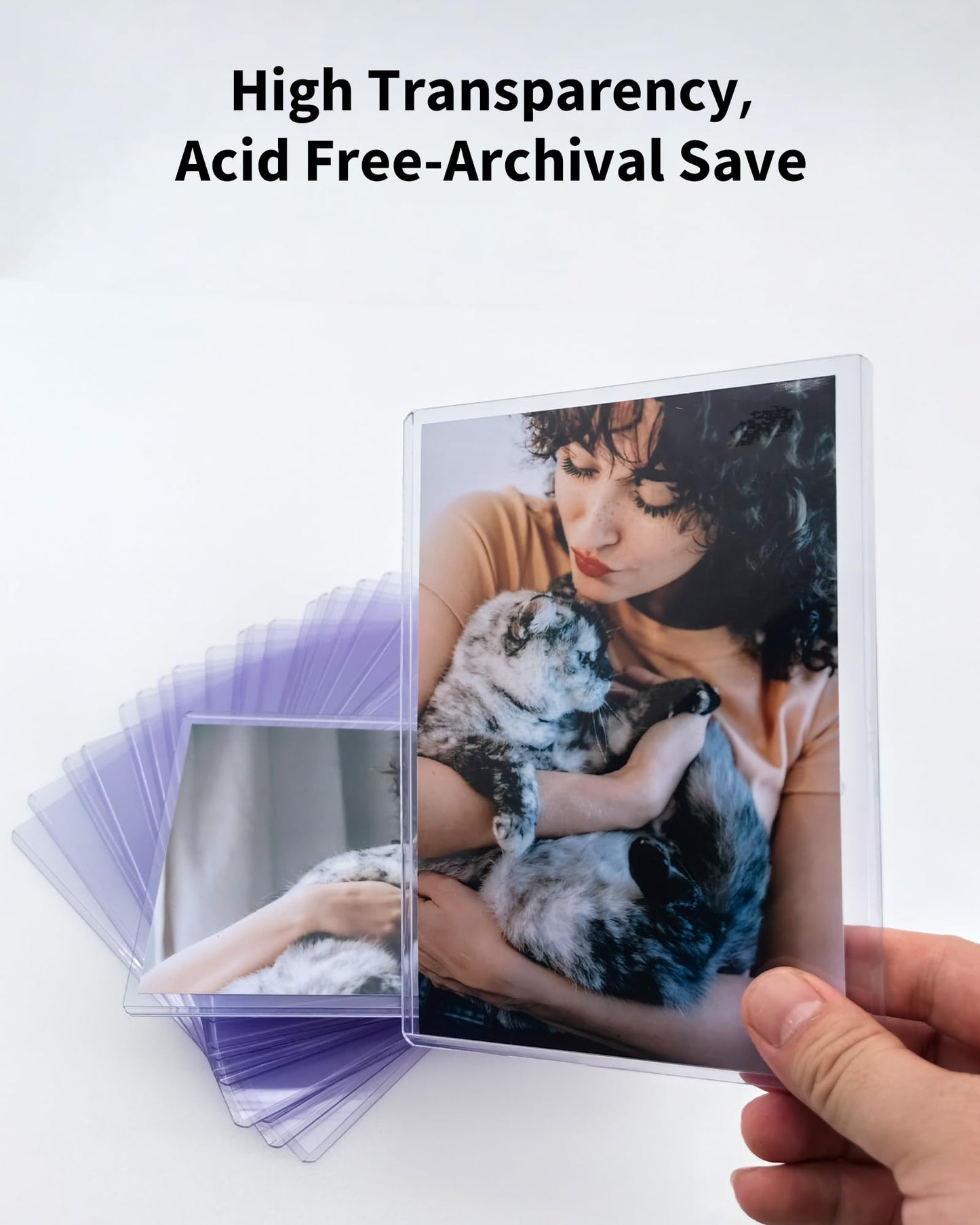 HYARUAT 4x6 Toploader - Durable Hard Plastic Sleeves, Sheet Protectors for Photo Cards, Kpop, Post and Trading Cards (25-Pack)