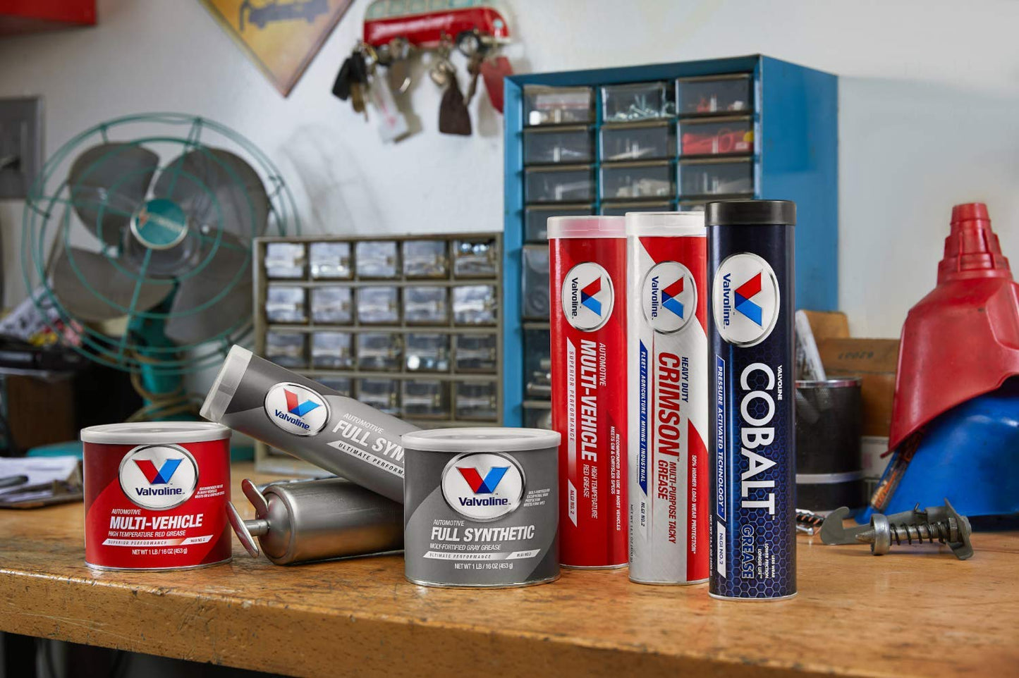 Valvoline - VV986 Moly-Fortified Gray Full Synthetic Grease 1 LB