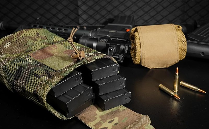 PETAC GEAR Tactical Dump Pouch - Molle Drawstring Mag Storage Bag | Foldable EDC Tool Pack