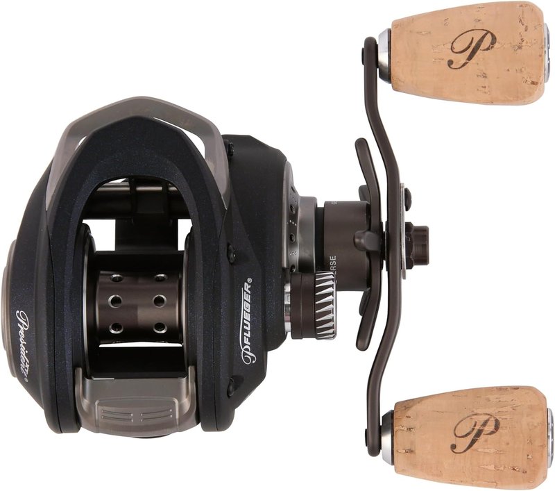 Pflueger President XT Baitcast Fishing Reel - Lightweight Low Profile Design